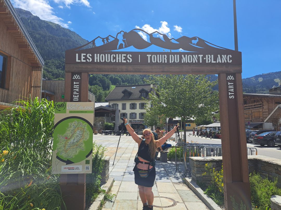Emily Tennant under the Tour du Mont-Blanc Sign