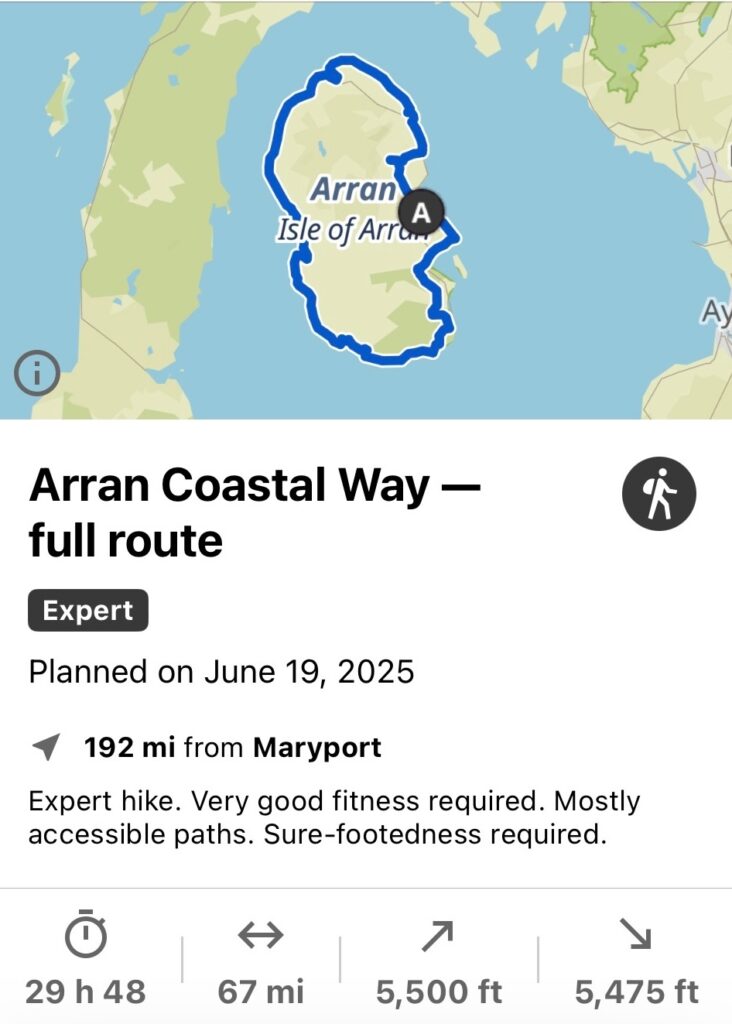 Arran trip on komoot